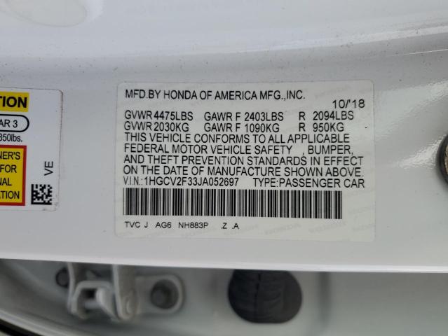 2018 HONDA ACCORD SPO #3305305339