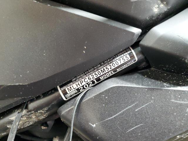 2021 HONDA CBR500 RA MLHPC6250M5200755