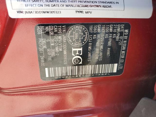 2021 NISSAN ROGUE PLAT - JN8AT3DD9MW309323