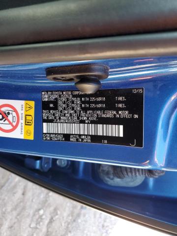 2016 LEXUS NX 300H JTJBJRBZ4G2037022