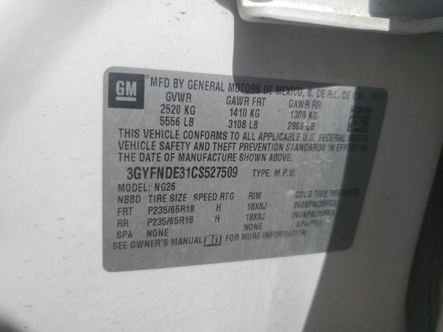 2012 CADILLAC SRX LUXURY - 3GYFNDE31CS527509