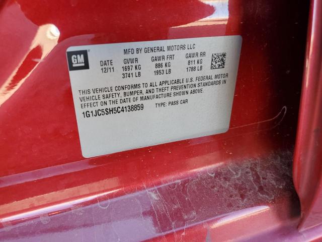 2012 CHEVROLET SONIC - 1G1JC5SH5C4138859