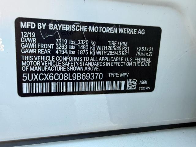 2020 BMW X7 M50I 5UXCX6C08L9B69370