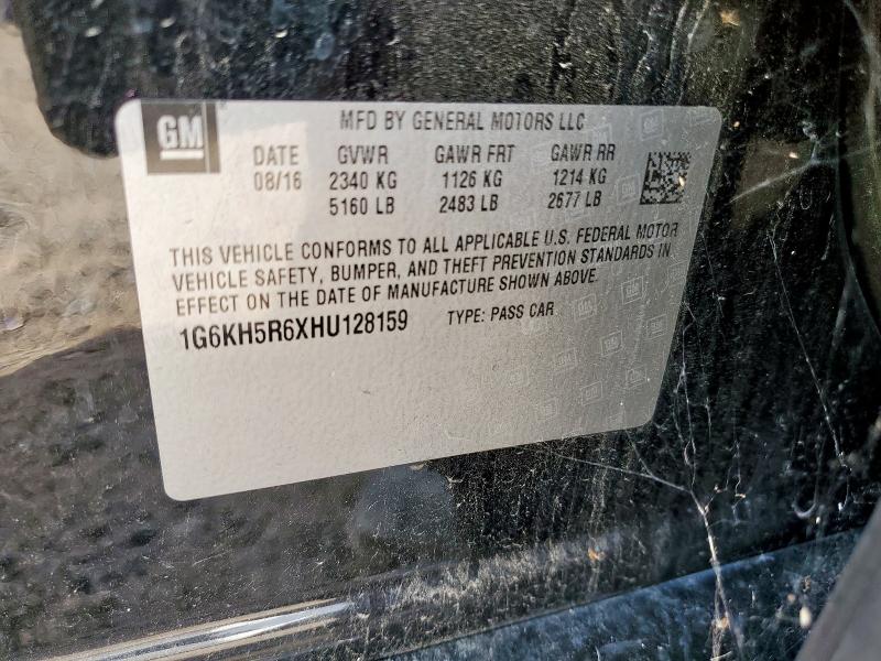 2017 CADILLAC CT6 PREMIU - 1G6KH5R6XHU128159