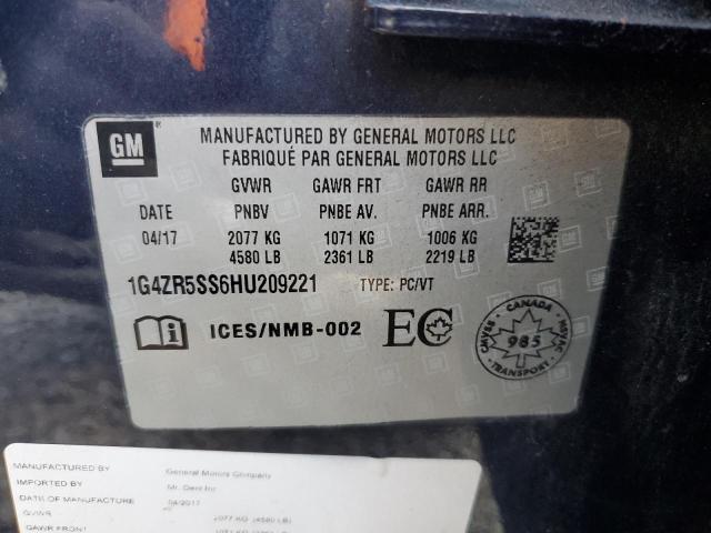 2017 BUICK LACROSSE PREMIUM 1G4ZR5SS6HU209221