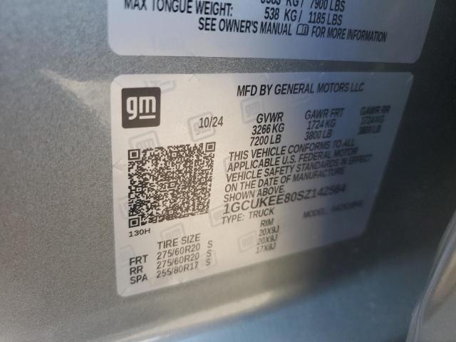 2025 CHEVROLET SILVERADO - 1GCUKEE80SZ142564