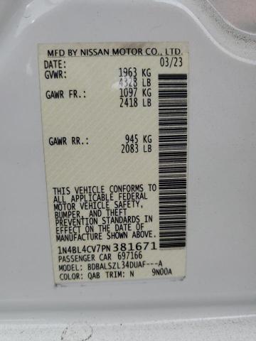 2023 NISSAN ALTIMA SR - 1N4BL4CV7PN381671