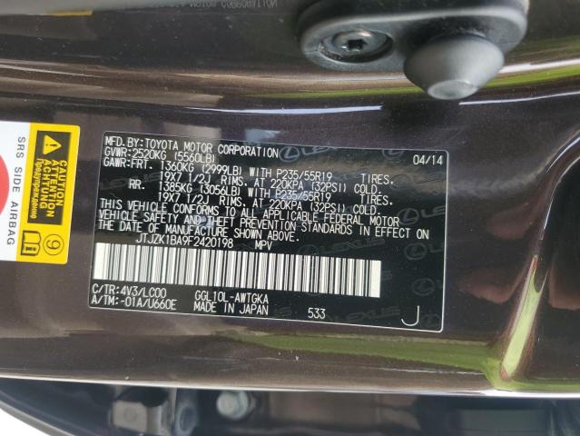 2015 LEXUS RX 350 JTJZK1BA9F2420198