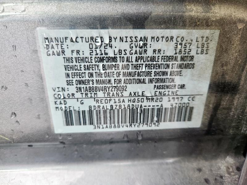 2024 NISSAN SENTRA - 3N1AB8BV4RY279092
