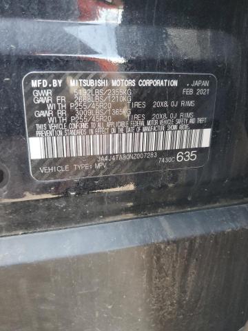 2022 MITSUBISHI OUTLANDER JA4J4TA80NZ007283