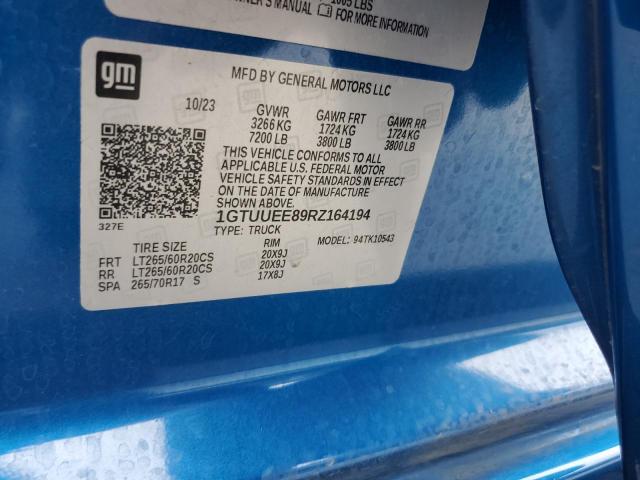 2024 GMC SIERRA K1500 AT4 1GTUUEE89RZ164194