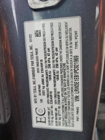 2023 TESLA MODEL 3 - LRW3E1EB1PC921969