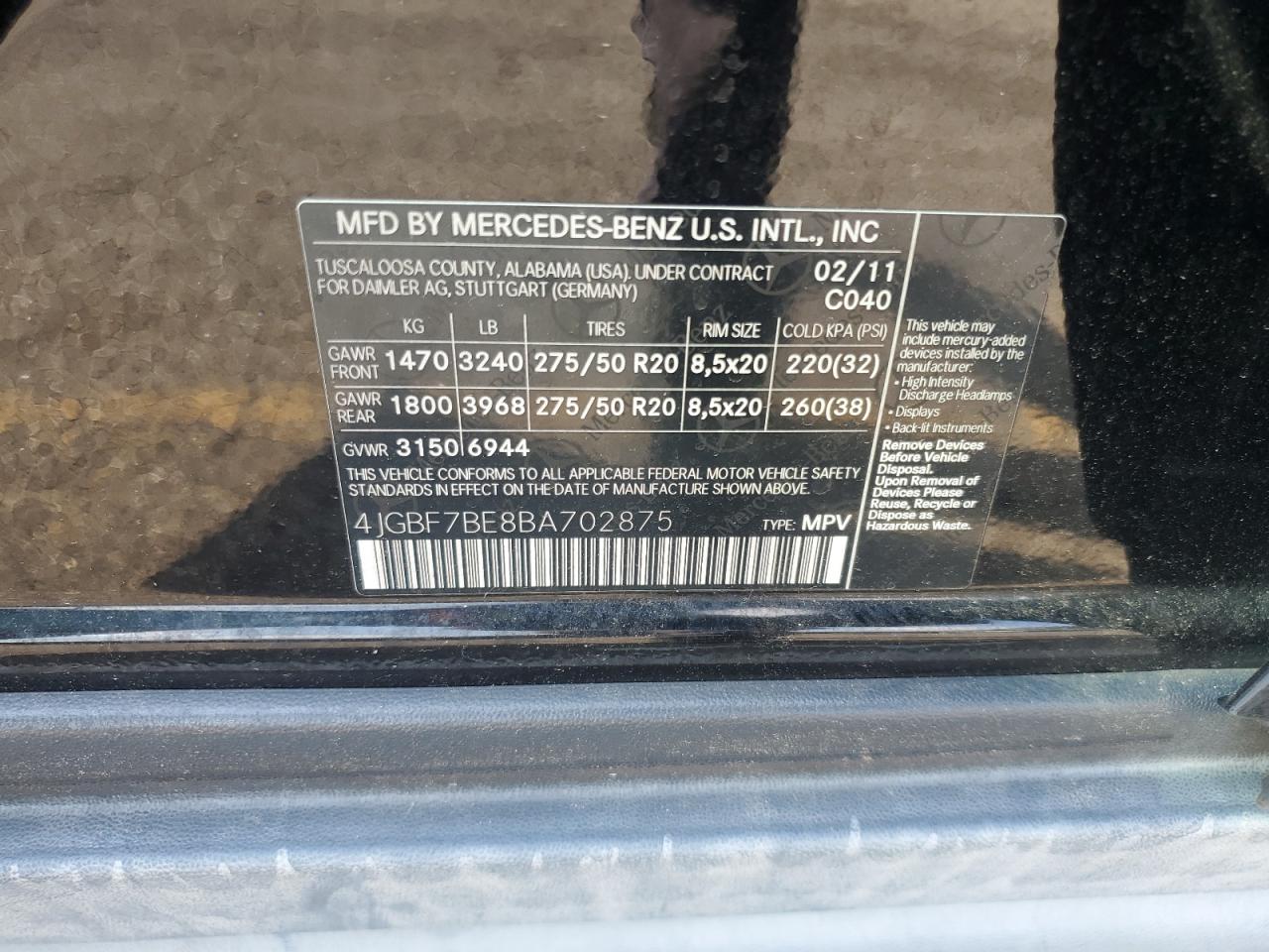 MERCEDES-BENZ GL-CLASS 450 4MATIC