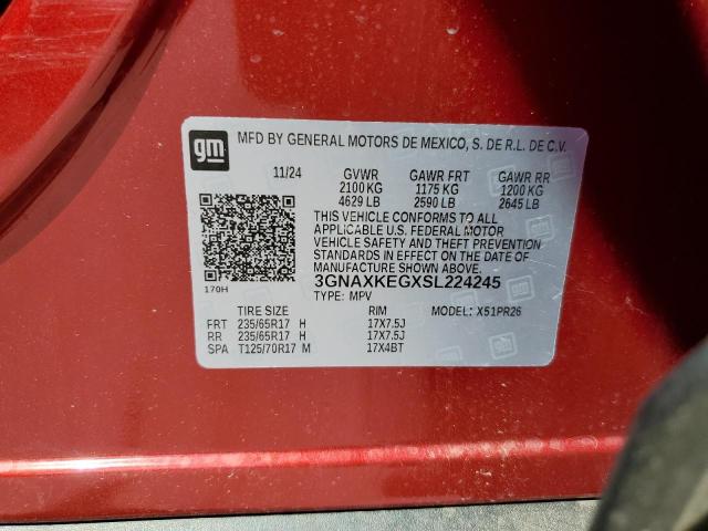 2025 CHEVROLET EQUINOX AC 3GNAXKEGXSL224245