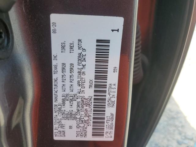 2020 TOYOTA TUNDRA CREWMAX SR5 5TFDY5F11LX952962