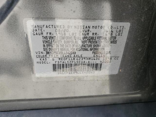 2020 NISSAN KICKS SV 3N1CP5CV9LL542043