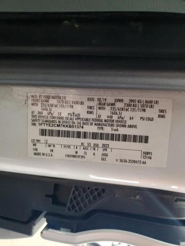 2019 FORD TRANSIT T- - 1FTYE2CM7KKB51374