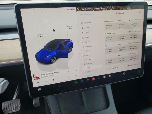 2022 TESLA MODEL Y 7SAYGDEE1NF437589