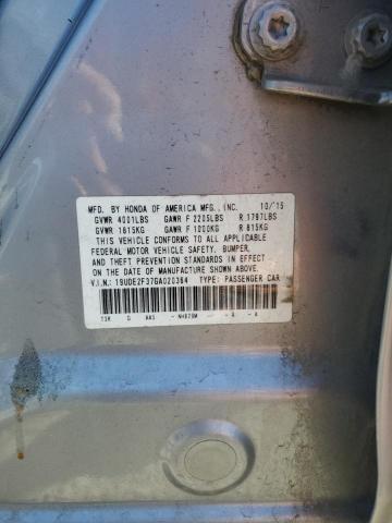 2016 ACURA ILX BASE W 19UDE2F37GA020364