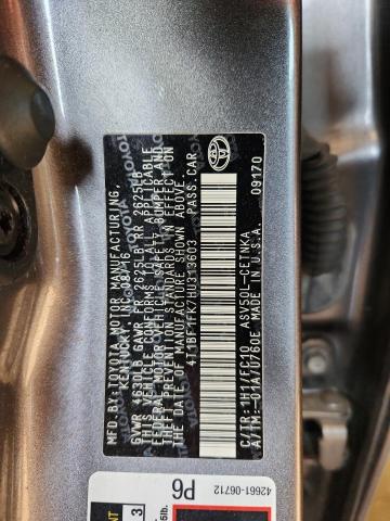 2017 TOYOTA CAMRY LE A 4T1BF1FK7HU313603