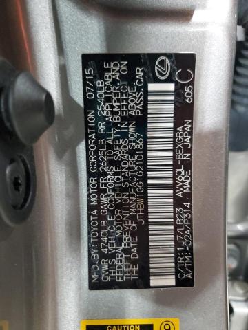 2016 LEXUS ES 300H JTHBW1GG1G2101867