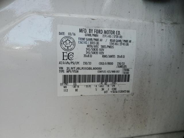 2016 LINCOLN MKX RESERV #3291377148