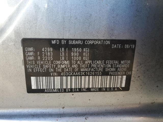 2019 SUBARU IMPREZA 4S3GKAA63K1626155