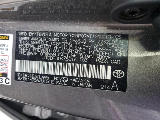 2005 TOYOTA CAMRY LE #3265503576
