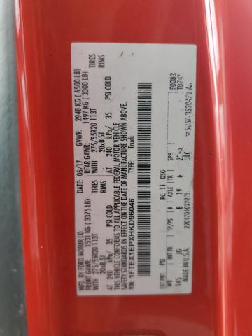 2017 FORD F150 SUPER CAB 1FTEX1EPXHKD96046