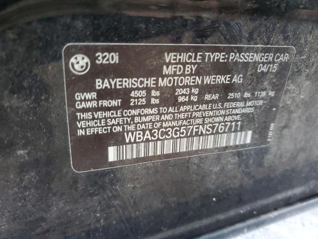 2015 BMW 320 I XDRIVE - WBA3C3G57FNS76711