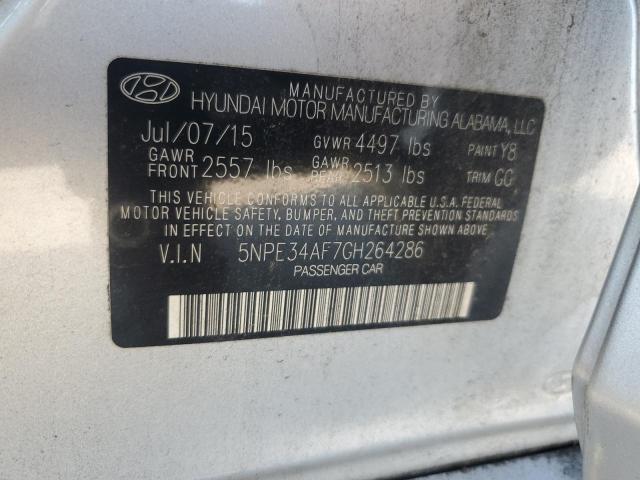2016 HYUNDAI SONATA SPO 5NPE34AF7GH264286