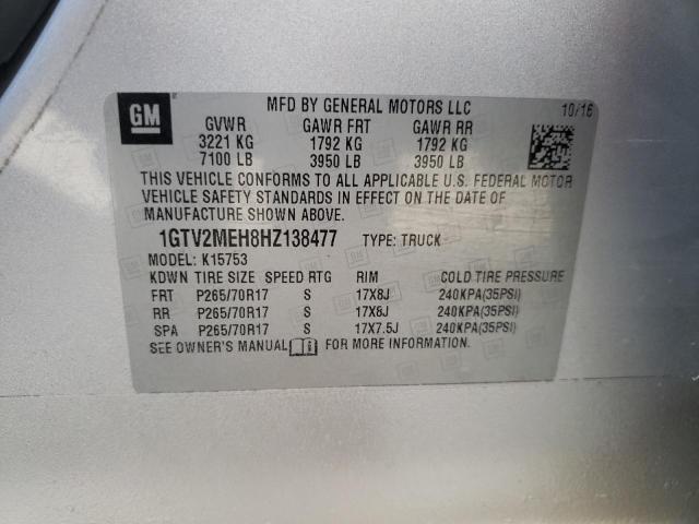 2017 GMC SIERRA K15 - 1GTV2MEH8HZ138477
