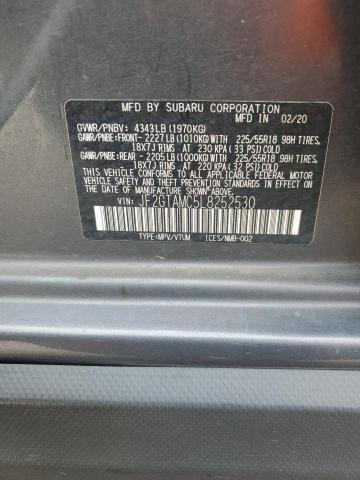 2020 SUBARU CROSSTREK LIMITED JF2GTAMC5L8252530