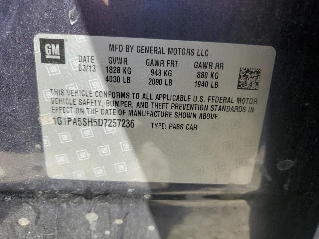 2013 CHEVROLET CRUZE LS #3262106587