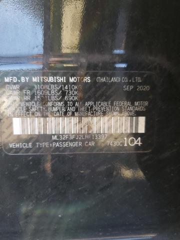 2020 MITSUBISHI MIRAGE G4 ML32F3FJ2LHF13397