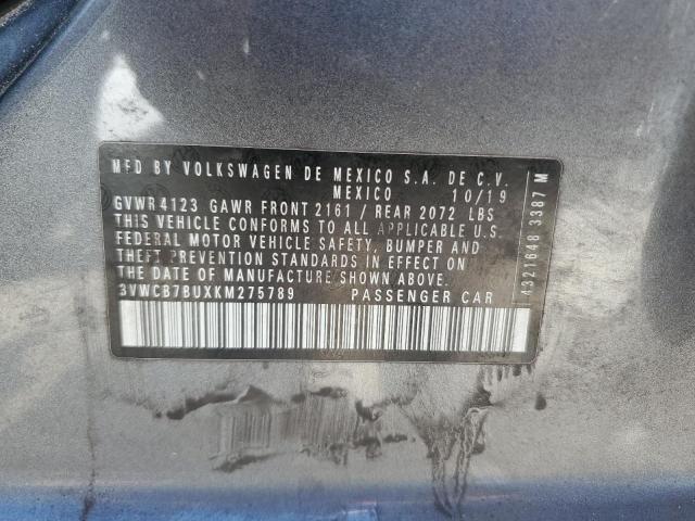 2019 VOLKSWAGEN JETTA S 3VWCB7BUXKM275789