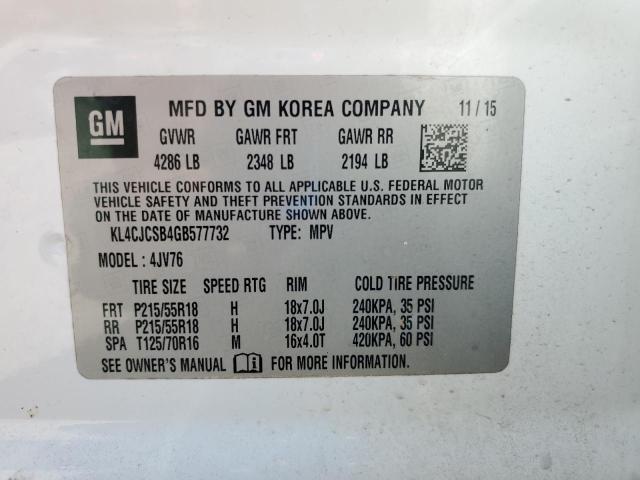 2016 BUICK ENCORE - KL4CJCSB4GB577732