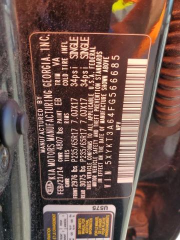 2015 KIA SORENTO LX 5XYKT3A64FG566685