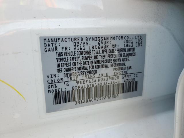 2025 NISSAN SENTRA SV 3N1AB8CV2SY298308