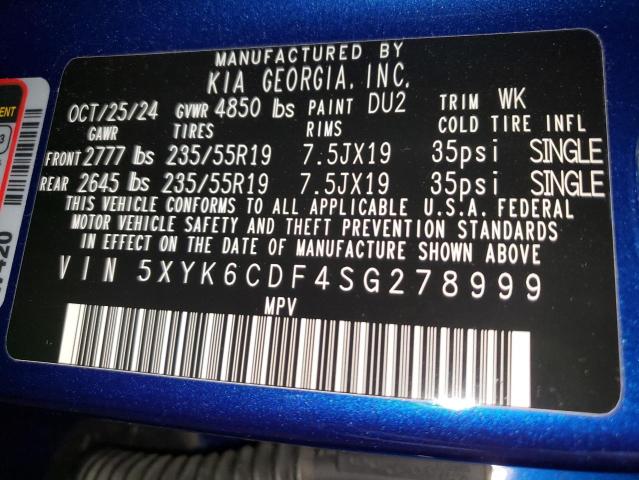 2025 KIA SPORTAGE X 5XYK6CDF4SG278999