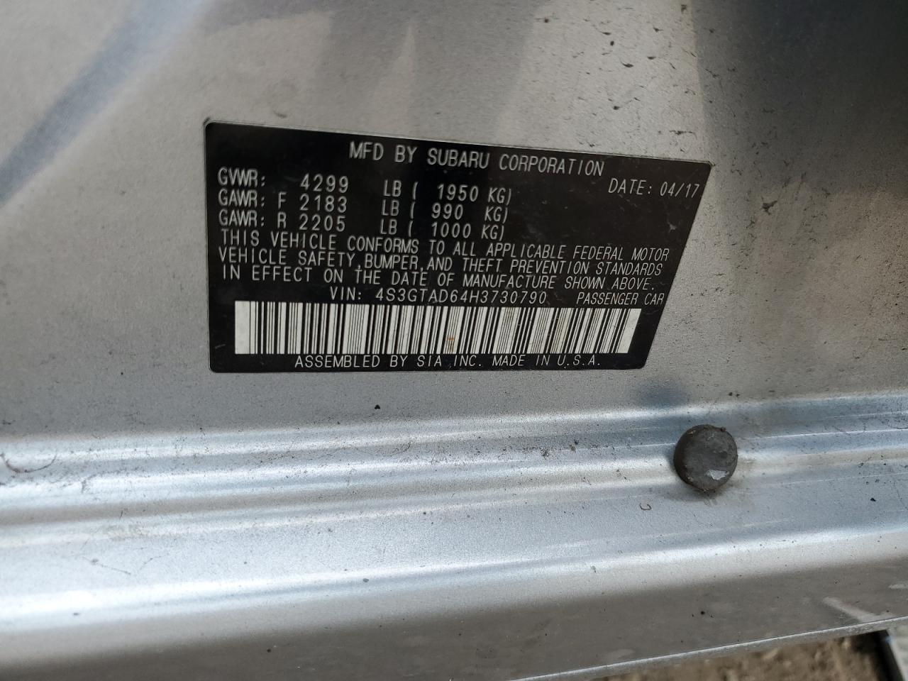 SUBARU IMPREZA PREMIUM PLUS