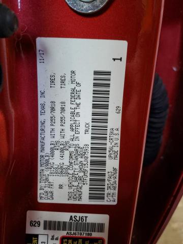 2018 TOYOTA TUNDRA DOUBLE CAB SR 5TFUM5F15JX075918