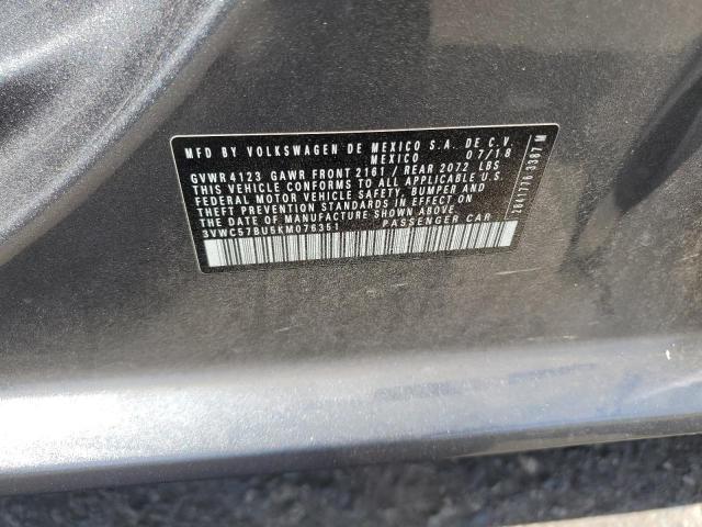 2019 VOLKSWAGEN JETTA S 3VWC57BU5KM076351