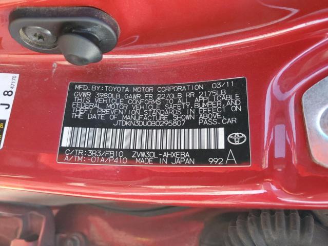 2011 TOYOTA PRIUS - JTDKN3DU0B0295807