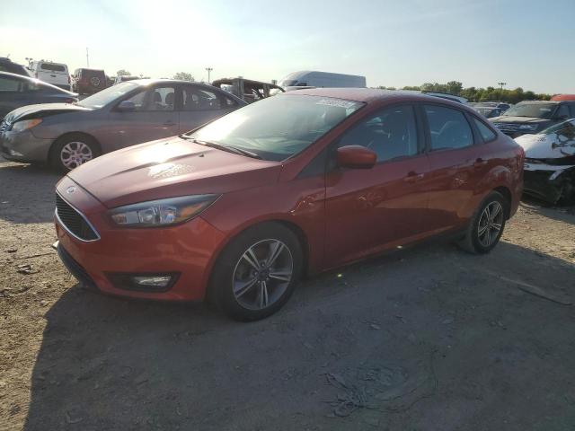 FORD FOCUS SE 2018 orange  gas 1FADP3FE5JL257386 photo #1