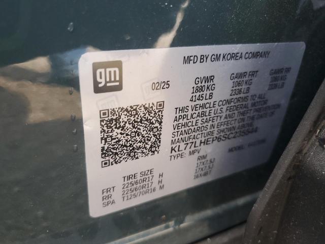 2025 CHEVROLET TRAX 1LT KL77LHEP6SC235544