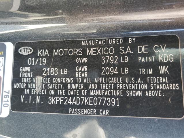 2019 KIA FORTE FE - 3KPF24AD7KE077391