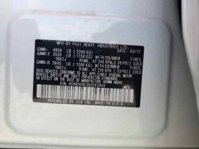 2017 SUBARU OUTBACK 3. 4S4BSENC3H3363840