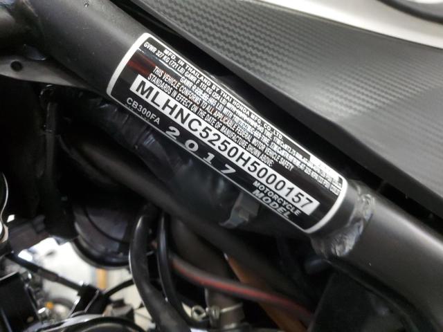 2017 HONDA CB300 FA MLHNC5250H5000157