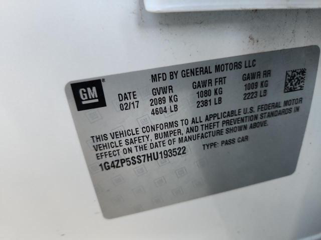 2017 BUICK LACROSSE E 1G4ZP5SS7HU193522